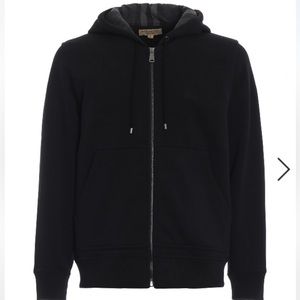 Burberry Men’s Fordson Black Zip Up Hoodie